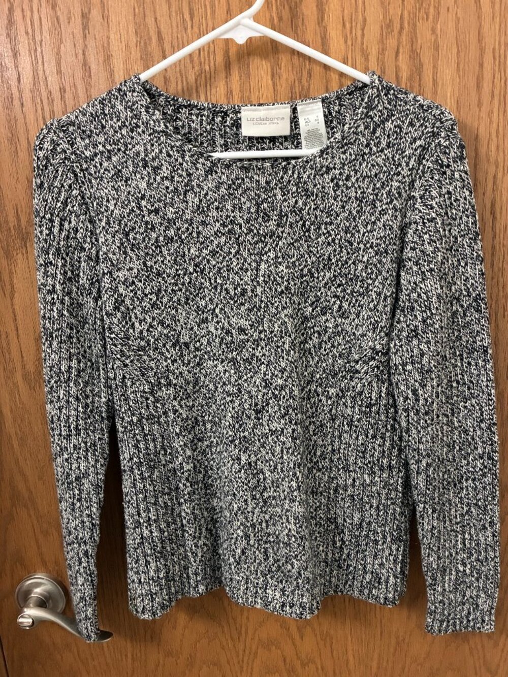 Liz Claiborne Lizwear Jeans Black White Sweater - S